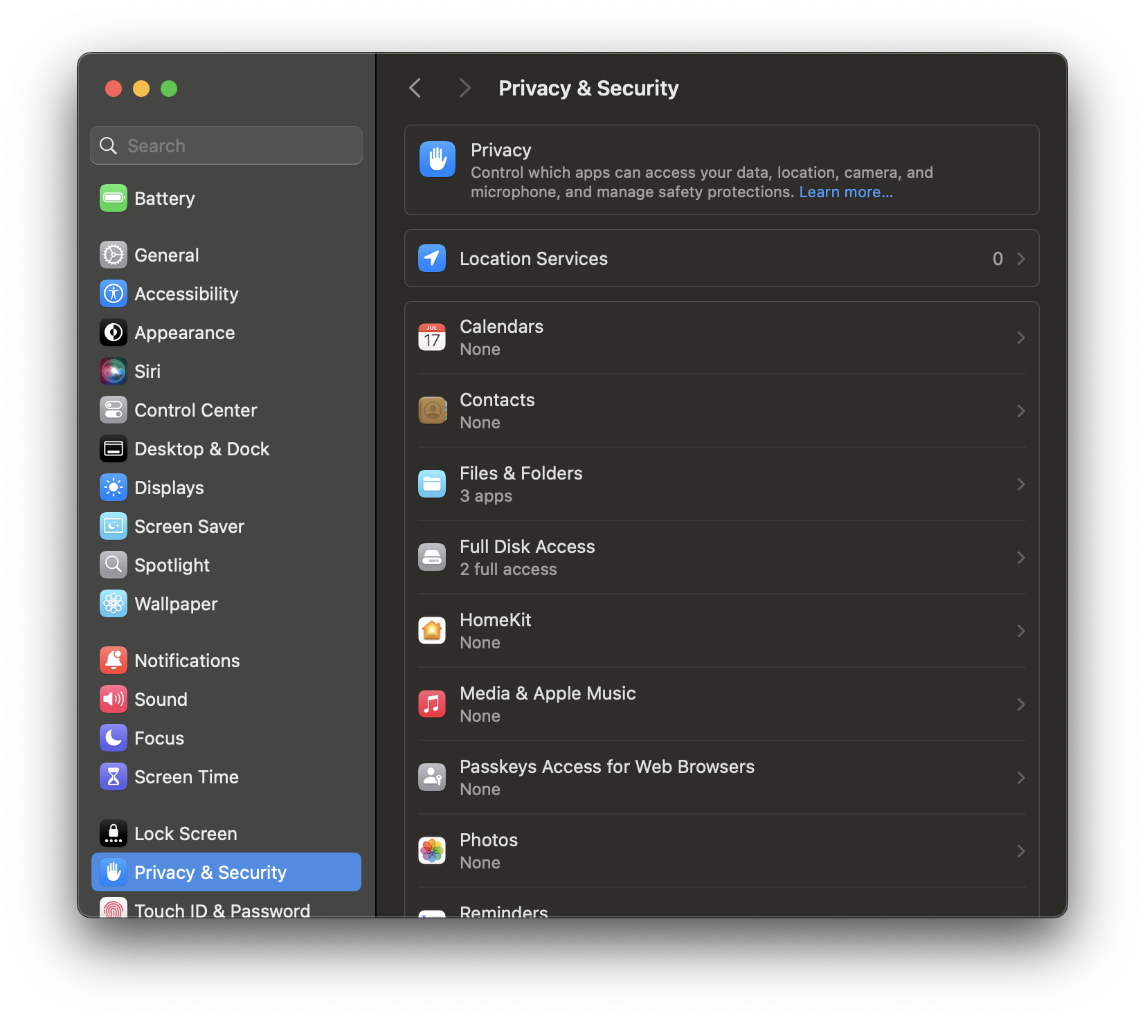 Privacy and Security